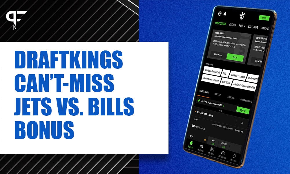 DraftKings promo code for Jets vs. Bills activates can'tmiss bonus